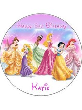 Disney princess round - princess, 7.5"