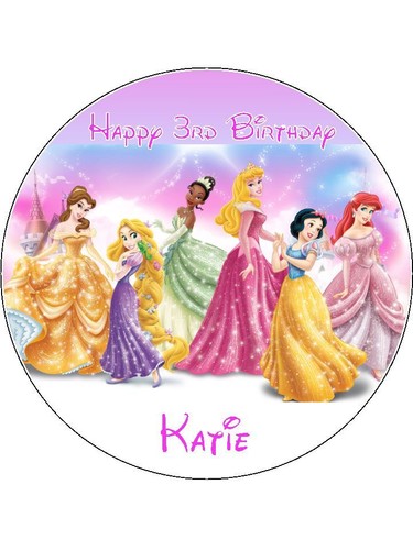 Disney princess round - princess, 7.5"