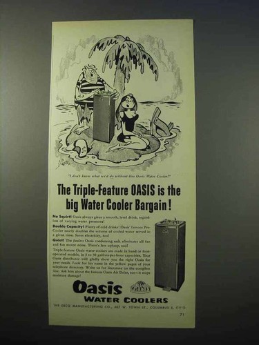 1953 oasis water cooler - 1953,
