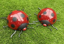 2 New Large Garden Ladybirds