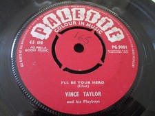 RARE VINCE TAYLOR "I'LL BE YOUR HERO" 1960 UK PALETTE ROCK n ROLL VG+