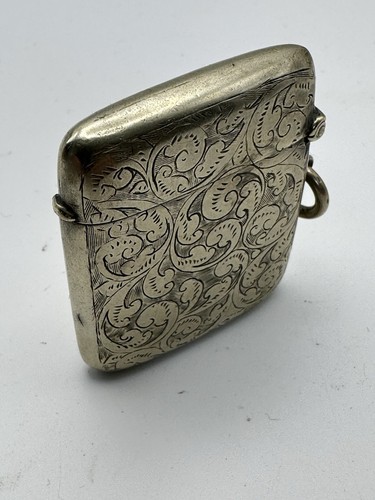 Antique engraved nickel - engraved, silver