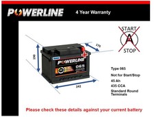 Car Battery 065 Powerline 065