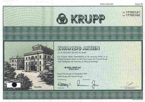 Fried krupp hoesch 1992 essen - hoesch,