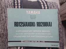 Yamaha RD125A, RD200A service