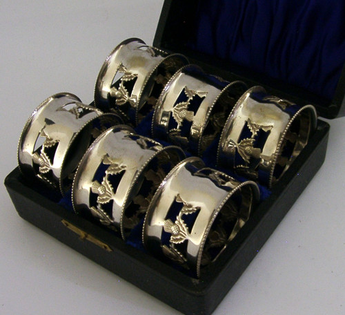 Six english silver plated - six,