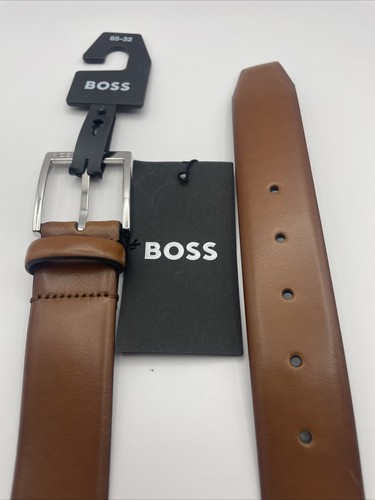 Hugo boss men brown leather - brown,