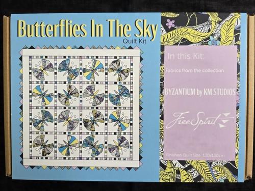 Butterflies the sky quilt - in,