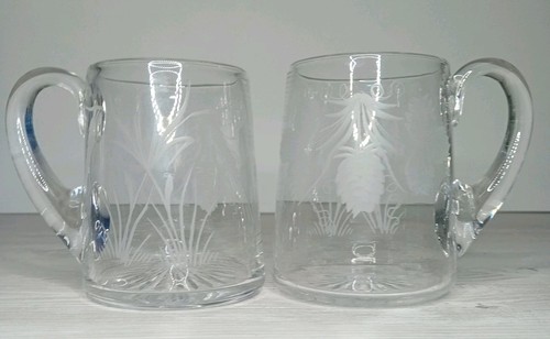Pair vintage clear - of,
