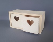 Wooden Boxes with Two Drawer
