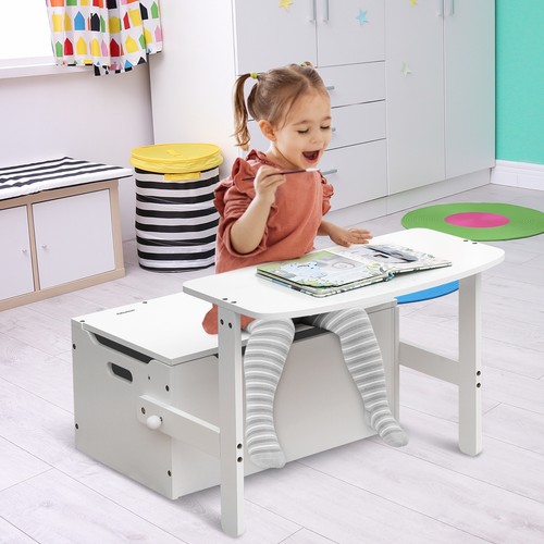 White desk and chair - white,