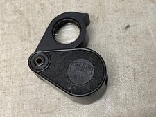 Folding Magnifier Carl Zeiss Jena 10x Black Double Sided Logo