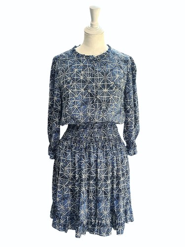 Maje mini dress smocked - maje,