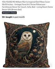 Owl William Morris Inspired