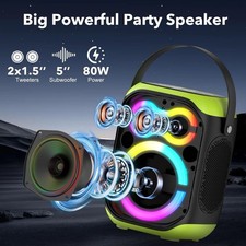 80W Portable Bluetooth Speaker