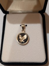 14k Yellow Gold Soaring Eagle