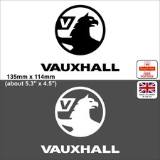 Set Of 2 VAUXHALL Matt Black