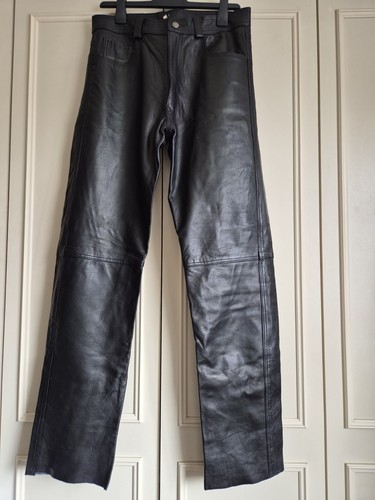 Vintage men black leather - men's,