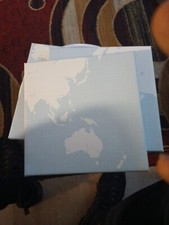 World Map Wall Art 3 peice