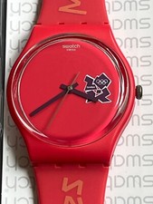 London 2012 Olympics Games Maker Swatch Watch Unused in Original Swatch Box