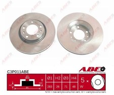 2x New Brake Disc for CITROËN