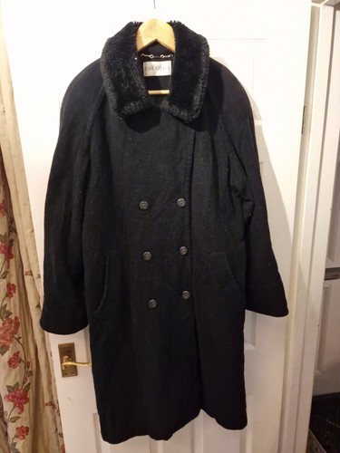 Ladies long black - long, wool