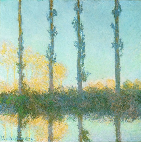 Monet poplars a4 poster - a1-a4,