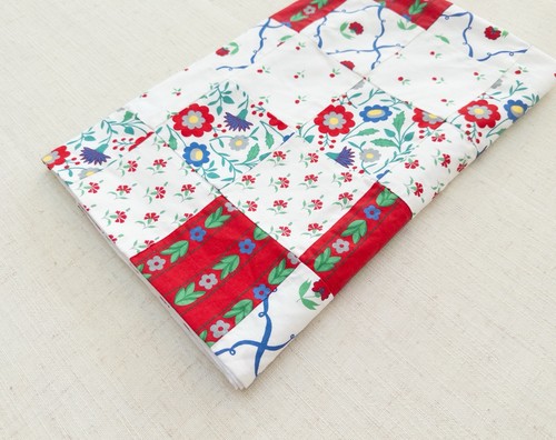 Vintage patchwork coverlet - vintage,