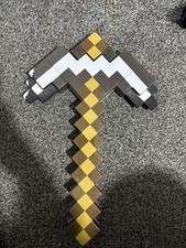 official TRANSFORMING 2 in 1 MINECRAFT SWORD PICKAXE toy cosplay MATTEL 2014 UK