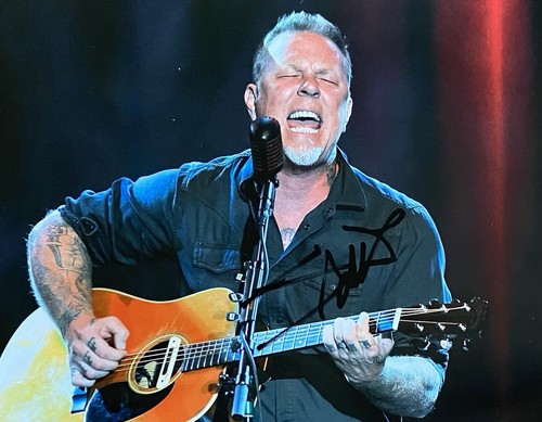 James hetfield autographed - james,