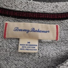 Tommy Bahama Long Sleeve T Shirt Size Medium Grey Cotton Blend USA