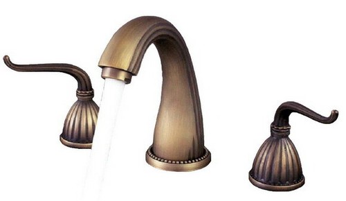 Antique brass bathroom vanity - bathroom,