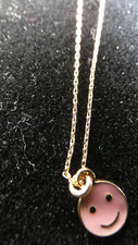 Smiley Face Enamel Necklace