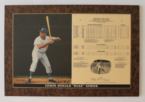 Duke snider signed autographed - signed,
