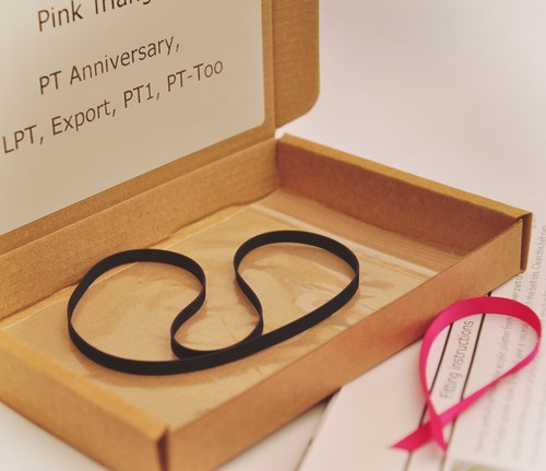 Pink triangle turntable - pink, drive