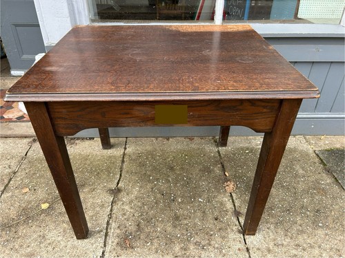 Old oak school table - old,