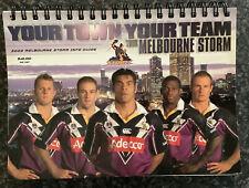 RUGBY LEAGUE MELBOURNE STORM 2003 OFFICIAL SEASON GUIDE INFORMATION HANDBOOK.