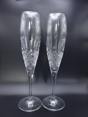 Crystal champagne glasses - crystal,