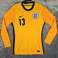 England 2020/2021 Home Goalkeeper Football Shirt Player Version #13 Nike Medium