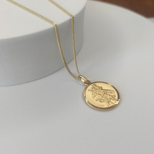 Gold on Silver 18mm Diamond