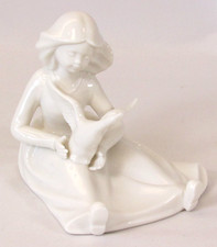 RFA Fly Away Figurine Regency Fine Arts Porcelain Statue Girl with Bird in Dress