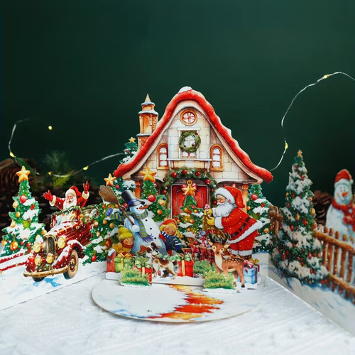 Pop christmas greeting - pop, up