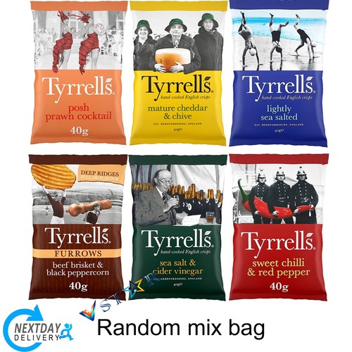 Tyrrells crisps 40g - crisps, variety