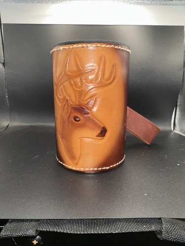 Tankard leather hide - leather, mug