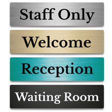 Metal Sign for Door Kitchen Bathroom Bedroom Office Name Personalised Room Plate