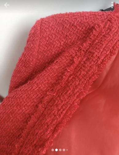 Very boucle red jacket - by,