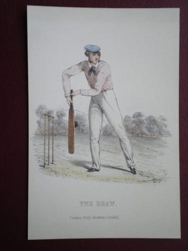 Postcard cricket the draw - the,