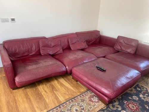 Shaped leather corner - leather,