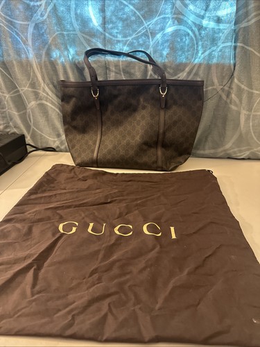 Gucci logo monogram tote bag - gucci,