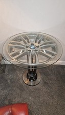 BMW Alloy Wheel Table - Custom Made with Original BMW Alloy Wheel 